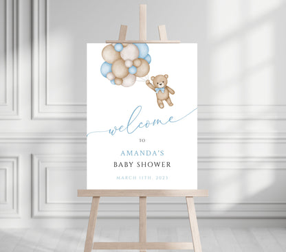 Baby Shower Baby Shower Welcome Sign, We Can Bearly Wait Baby Foam Welcome Sign