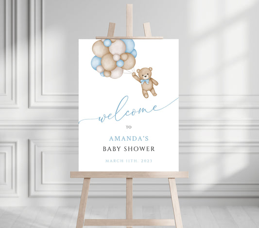 Baby Shower Baby Shower Welcome Sign, We Can Bearly Wait Baby Foam Welcome Sign