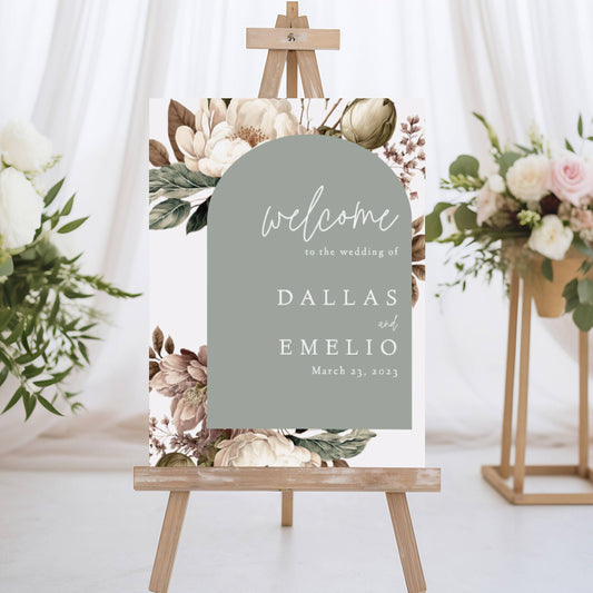 Wedding Sign, Wedding Welcome Sign, Welcome Wedding Foam Board, Wedding Decor, Wedding Signage