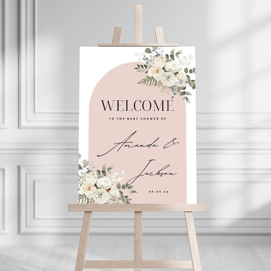 Baby Shower Welcome Sign, Gender Neutral Baby Shower Welcome Board