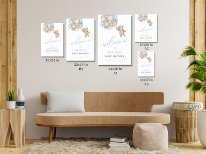 Baby Shower Baby Shower Welcome Sign, We Can Bearly Wait Baby Foam Welcome Sign